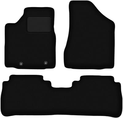 Zwarte velours vloermatten voor: Nissan Murano Z50 SUV (2003-2008)