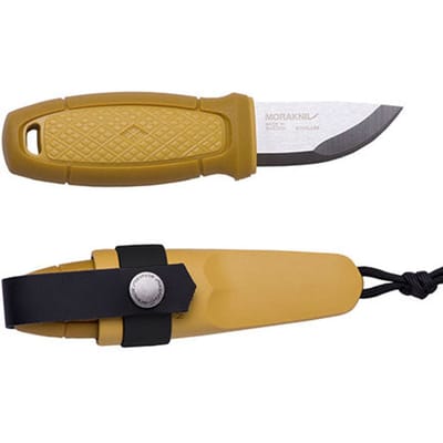 Mora eldris neck knife yellow