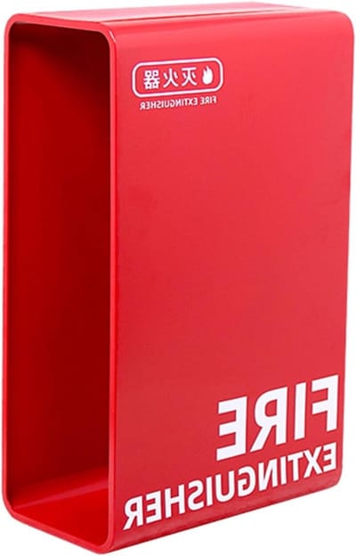 Brandblusserkast - Brandblusserhouder - Veiligheid Vergroten - Decoratief en Functioneel - 60 x 35.5 x 20 cm - Rood