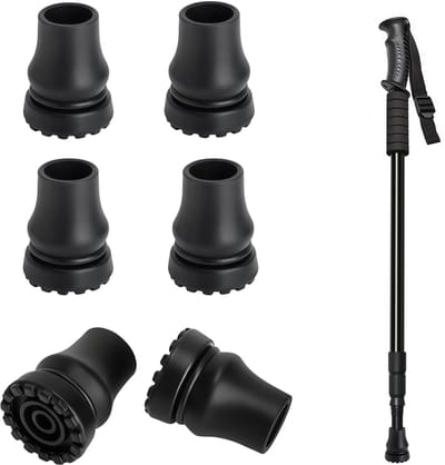 Rubberen Doppen voor Krukken - Antislip Voetjes - Binnendiameter 19 mm