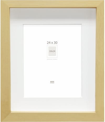 Deknudt Frames fotolijst - naturel - passe-partout - 18x24 / 24x30 cm