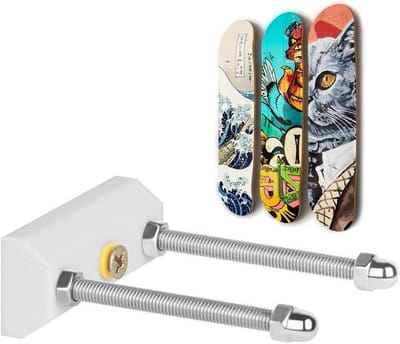 Skateboard Muurbeugel - Opbergrek Board - Board Presenteren - Sterk Acrylframe - 9.6 x 9 x 1.6 cm - Standaard