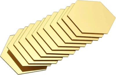 Zelfklevende Spiegeltegels voor Wanddecoratie - Mozaïektegels voor Thuis en Badkamer - 24 Stuks