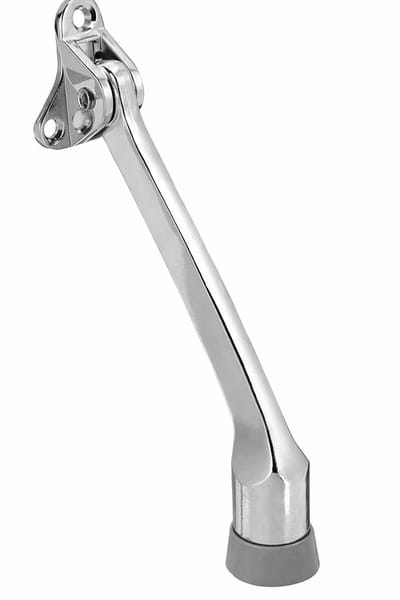 TLVX Sterke Deurstopper Extra Lang Zwart 19cm - Magnetisch Voetbediening - Deur Vastzetter Metaal - Deurstop - Garagestopper - Schuur Deurvastzetter - Metalen deurstop met rubber voet - Stevig - Voor Buiten en Binnenhuis - Inclusief Schroeven