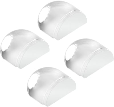 Dailygoody - Vloerdeurstopper - Geluidsreducerend - Transparant - Rubber - Bescherming voor deur en wand - Set van 4