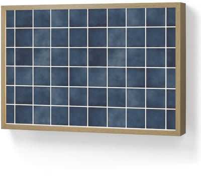 Wandlamp 60x40 cm - Oplaadbaar - Tegel - Modern - Blauw - Wandlampen binnen woonkamer - Slaapkamer lamp - Decoratieve nachtlamp - Vloerlamp draadloos