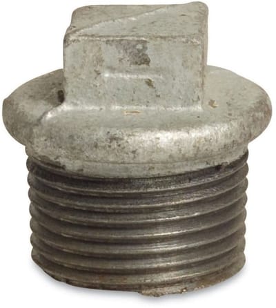 Gegalvaniseerde Stop 1/2 inch - Tempergietfitting voor Draadfittingen
