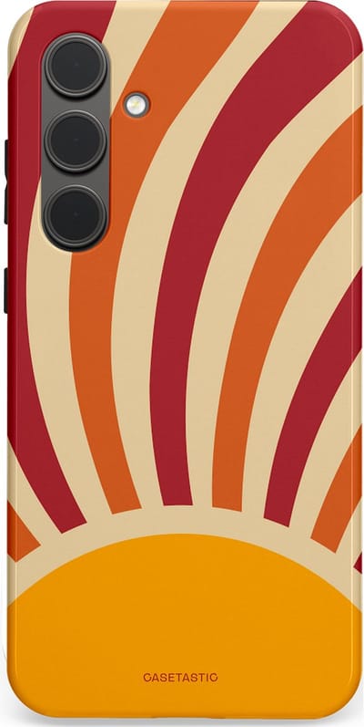 Casetastic Hoesje Geschikt voor Samsung S24 Plus - Stijlvolle Beschermende Duo-layer Case - Retro zomer