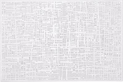 Zeller Design Placemats - Glanzend Wit - Rechthoekig - 30 x 45 cm - Kunststof