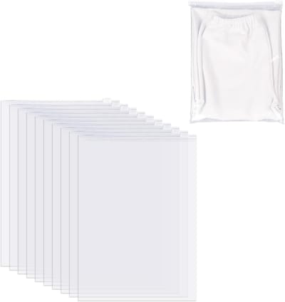 Opbergzakken Transparant - Opbergvakken Set - Kleding Opbergen - Ritssluiting Makkelijk - 50x70 cm - Doorzichtig