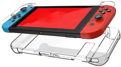 Gadgetpoint - Hardcase Game Console Beschermhoes - Performance Antislip Skin - Softcover Grip Case - Accessoires geschikt voor Nintendo Switch - Transparant