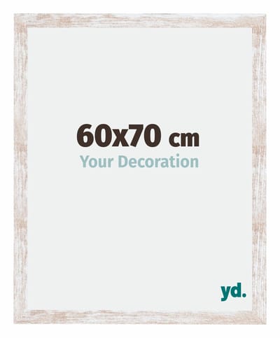 Your Decoration - Fotolijst 60x70 cm - MDF - White Wash - Catania