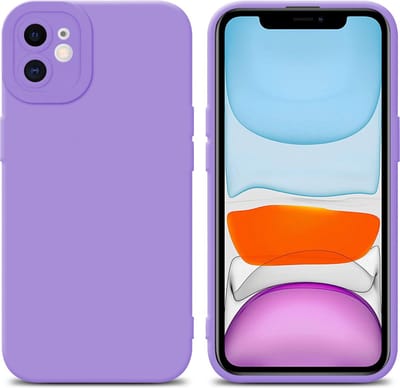 Cadorabo Hoesje geschikt voor Apple iPhone 12 in FLUID LICHT PAARS - Beschermhoes gemaakt van flexibel TPU silicone Cover Fluid Case