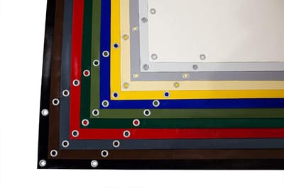Industriezeil - Afdekzeil PVC - Bescherming buiten - UV-stabiel scheurvast - 32 x 9 meter - Lichtgrijs