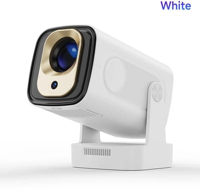 Beamer - Projector Beamer - Android - WiFi - Autofocus - Thuisbioscoop - Klein en Licht - Bluetooth - Wit
