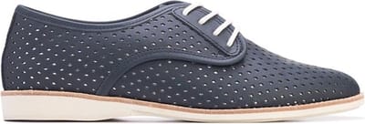 Rollie | Dames | Veterschoen | Derby Punch Overlay Navy / Silver | Maat 37
