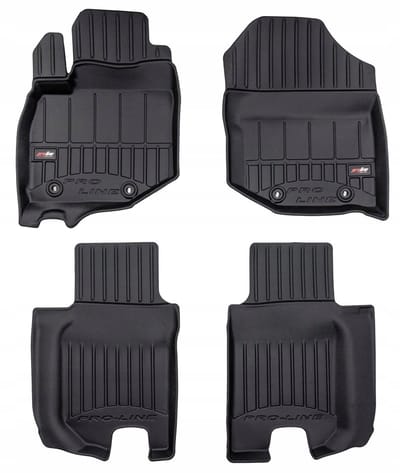 Frogum Geschikt voor HONDA JAZZ III 2007-2014 - Automatten Set - TPE Rubber - 6 cm Hoge Rand - Geurloos