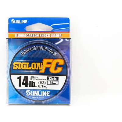 Sunline Fluorocarbon Leader Siglon FC 100% 30m 14lb Diameter 0.31mm (8203)