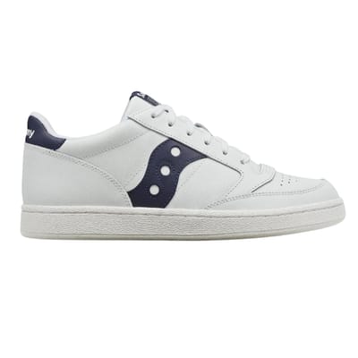 Saucony Dames/Dames Jazz Leren Cupsole Trainers (Wit, Marine)
