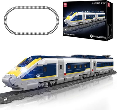 Techniek Trein Model Bouwstenen 1948 Delen - Op Afstand Bestuurbare Locomotief met Verlichting