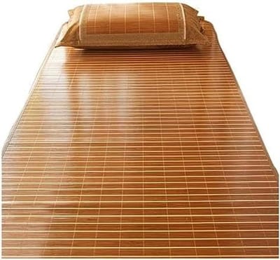 Slaapmat Bamboe - Koele Mat - Zomerse Rust - Ademend Structuurontwerp - 120 x 195 cm - Natuurlijk