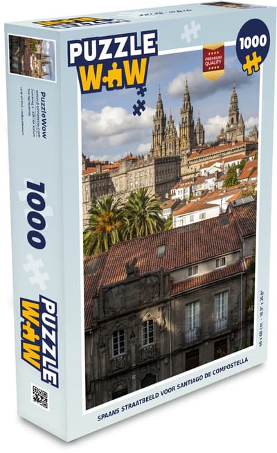 Puzzel Spaans straatbeeld voor Santiago de Compostella - Legpuzzel - Puzzel 1000 stukjes volwassenen
