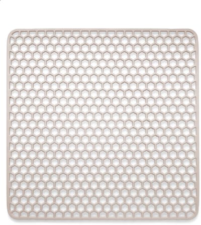 Bodo® Gootsteenmat - Vierkant - Onderzetter - Beige - 34.5 x 34.5 cm