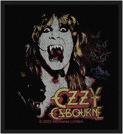 Ozzy Osbourne - Fangs Patch - Zwart