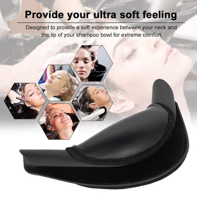 Oreiller Repose-Nuque pour Spa Capillaire Salon Bac à Shampooing Gripper Silicone Souple + Éponge Coussin Repose-Nuque Lavabo de Lavage de Cheveux