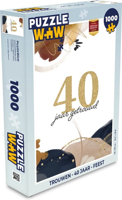 Puzzel Spreuken - Quotes - Jubileum - 40 jaar getrouwd - Legpuzzel - Puzzel 1000 stukjes volwassenen