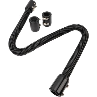 48 inch Radiator Flexibele Koelvloeistof Waterslang Kit Universeel Hittebestendig Roestvrij Staal Warmteafvoerslang Set met zwart