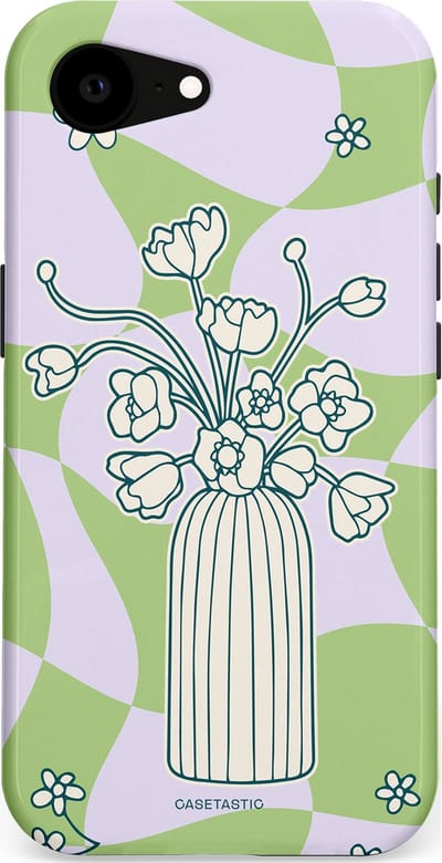 Casetastic Hoesje Geschikt voor Apple iPhone 16e Magsafe - Stijlvolle Beschermende Duo-layer Case - Bosje vol groen