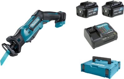 Makita JR103DSMJ 10.8V Li-Ion schuifaccu reciprozaag set (2x 4.0Ah accu) in Mbox - snelwissel