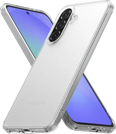 Ringke Fusion | Hoesje Geschikt voor Samsung Galaxy A56 / A36 | Back Cover met Antikrascoating | Militaire Standaard | Matte Transparant