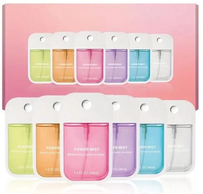 The Hand Theory - Hand Sanitizer Giftbox – Alcoholvrije Handgel Set – 6 stuks van 45 ml – Mini Handgel Travel Size – Cadeauset – Handverzorging Met Geuren
