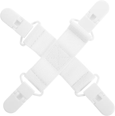 Beddengoed Ontklitter - Lakenspanner Wasdroger - Klittenvrij Wassen - Voorkomt In de Knoop - 15.50X15.50X1.00CM - Wit