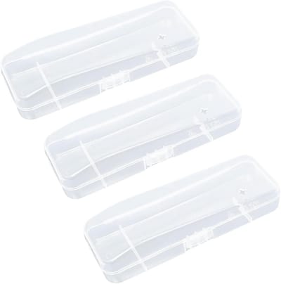 Inovra Plus - Scheermes Opbergdoos Reizen Case Transparant | 3 Stuks | Scheerapparaat Houder Protector | Voor Handleiding Scheermes | Systeem Accessoires