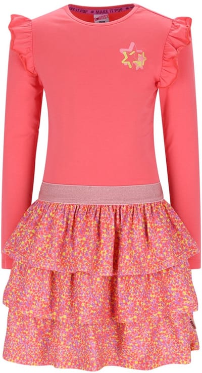 B.Nosy Y601-5843 Meisjes jurk roze - Maat 158/164