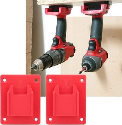 Robuuste Machine Stand Basis voor Power Tools, 2 Stuks 3.7 x 3 x 0.8 inch ABS Platen, Geschikt voor M18 18V en Dewalt Gereedschap, Ideaal voor Wandbevestigingen en Opslag