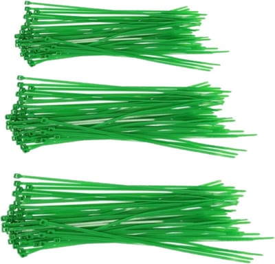 Setje van 150x stuks kabelbinders/tie-wraps groen 15-20-25 cm - Klussen/gereedschap - 3.6 mm breed
