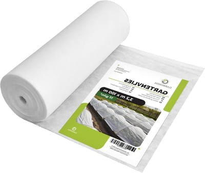 Plantbeschermingsvlies - Tuinvlies Afdekvlies - Bescherming planten - Ademend UV-bestendig - 32 m x 100 m - Wit