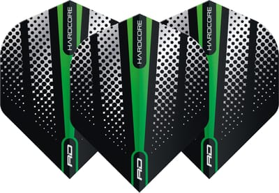 Red Dragon Hardcore Radical Green Flash - Dart Flights