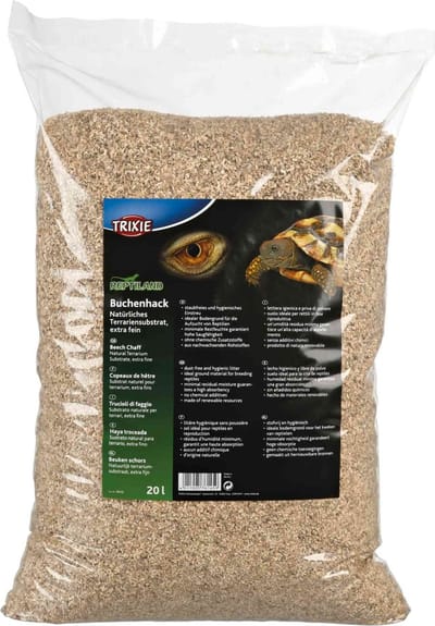 Beukensnippers 20L Trixie - Stofvrij Reptielen Substraat - Hygiënisch en Sterk Absorberend
