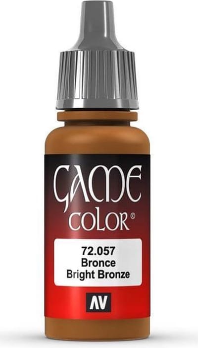 Vallejo Hobbyverf Acrylverf - 72057 Game Color - Bright Bronze - Acryl - Verf flesje - 18 ml