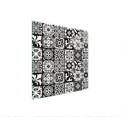 TMK ArtDeko - Beschermplaat van Glas - 50x52 cm - Mozaïek - Beschermt tegen Krassen - Hygiënisch