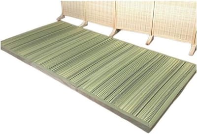 Japanse Vloermat - Traditioneel Tapijt - Rustgevende Slaap - Opvouwbaar Ontwerp - 90 x 200 cm - Natuurlijk
