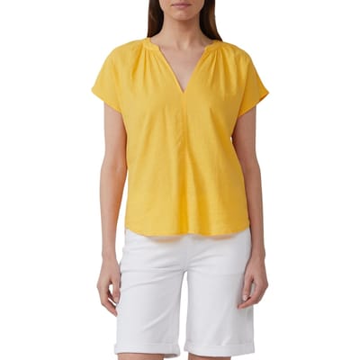 s.Oliver - female - Mouwloze blouse van linnenmix in een relaxte pasvorm