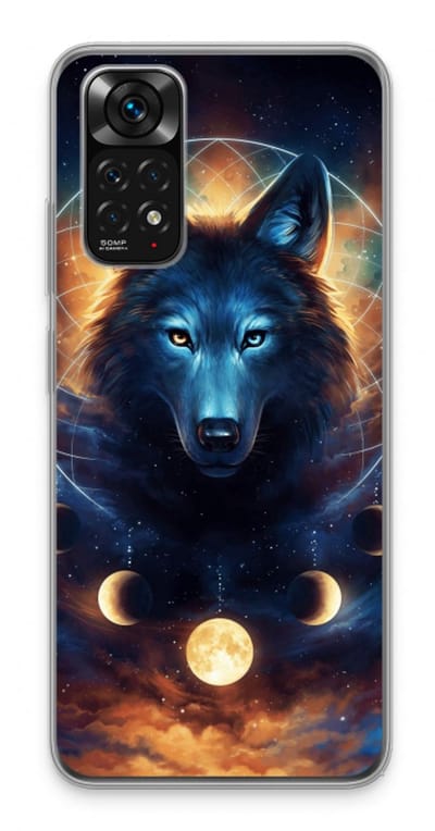 Case Company® - Hoesje geschikt voor Xiaomi Redmi Note 11S hoesje - Wolf Dreamcatcher - Soft Cover Telefoonhoesje - Bescherming aan alle Kanten en Schermrand