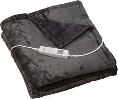 Elektrische warmtedeken - Verwarmingskussen - Ontspanning en comfort - Snelle opwarmingstechnologie - 180 x 130 cm - Antraciet