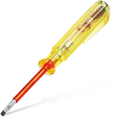 Elektrische schroevendraaier 12,5 cm - Rood en Geel - Geschikt voor 110-250V